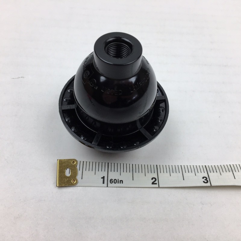 2 Pack Satco Phenolic Keyless Light Socket E26 E27 Base Lamp Replacement Black gallery