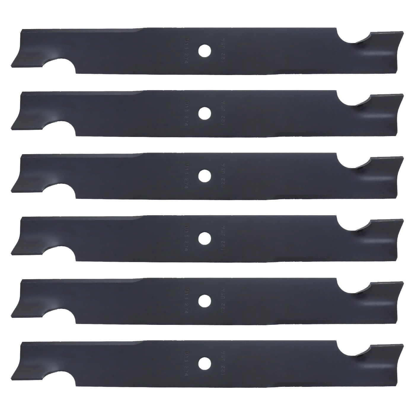6 USA Mower Blades® for Dixie Chopper® 30227-60 Ex® 103-0301 42" 54" 60" Deck gallery