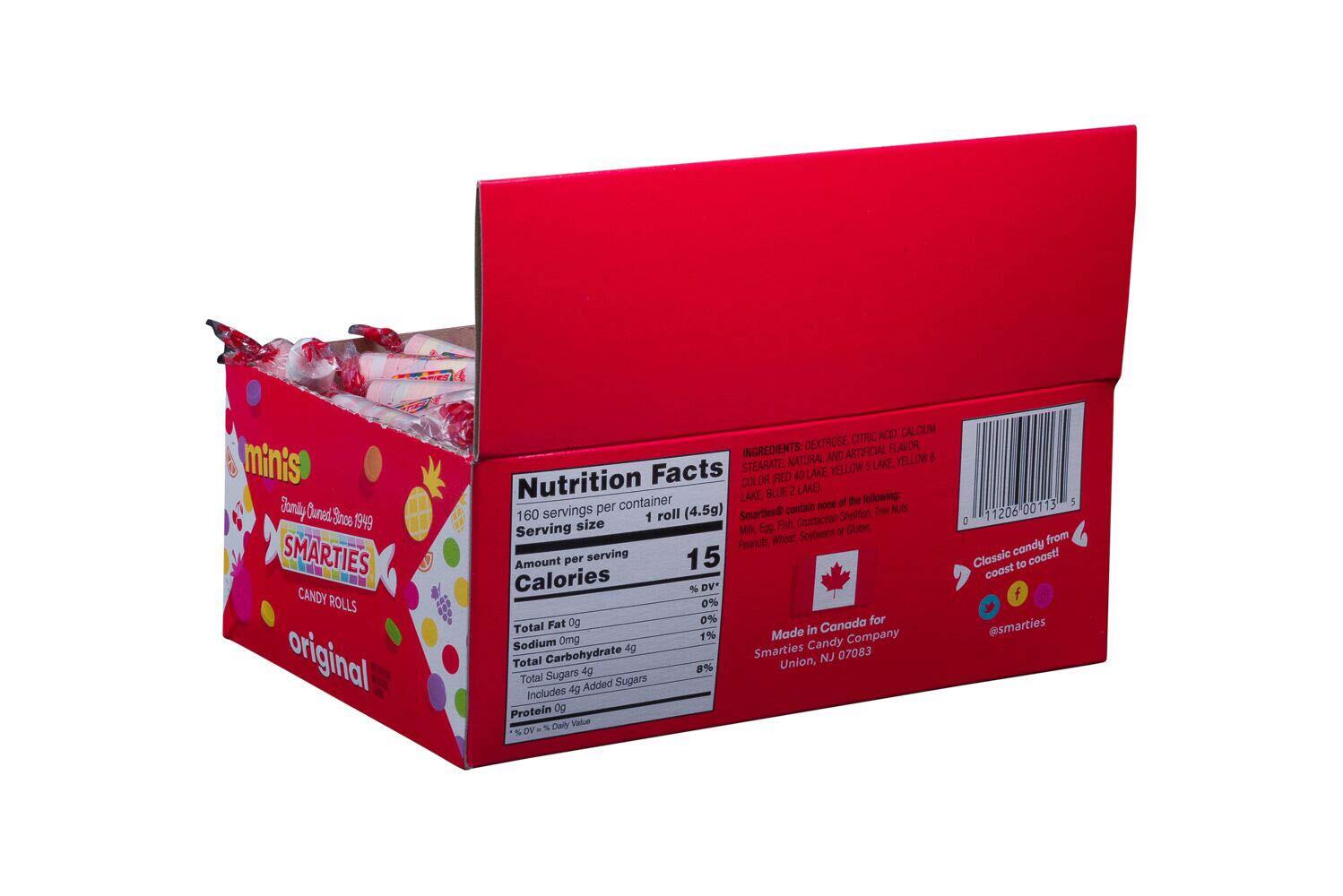 Smarties Candy Rolls Bulk Pack 160 Count Vegan Gluten Free Nostalgic Treats gallery
