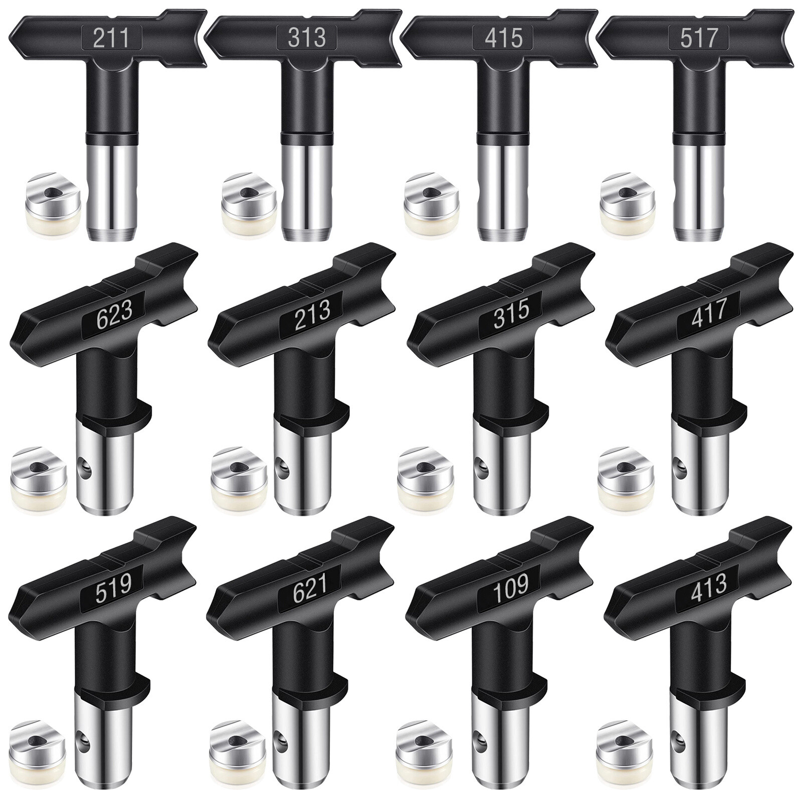 Reversible Spray Tips Airless Sprayer Nozzles For Paint Sprayer 211-517 Series gallery