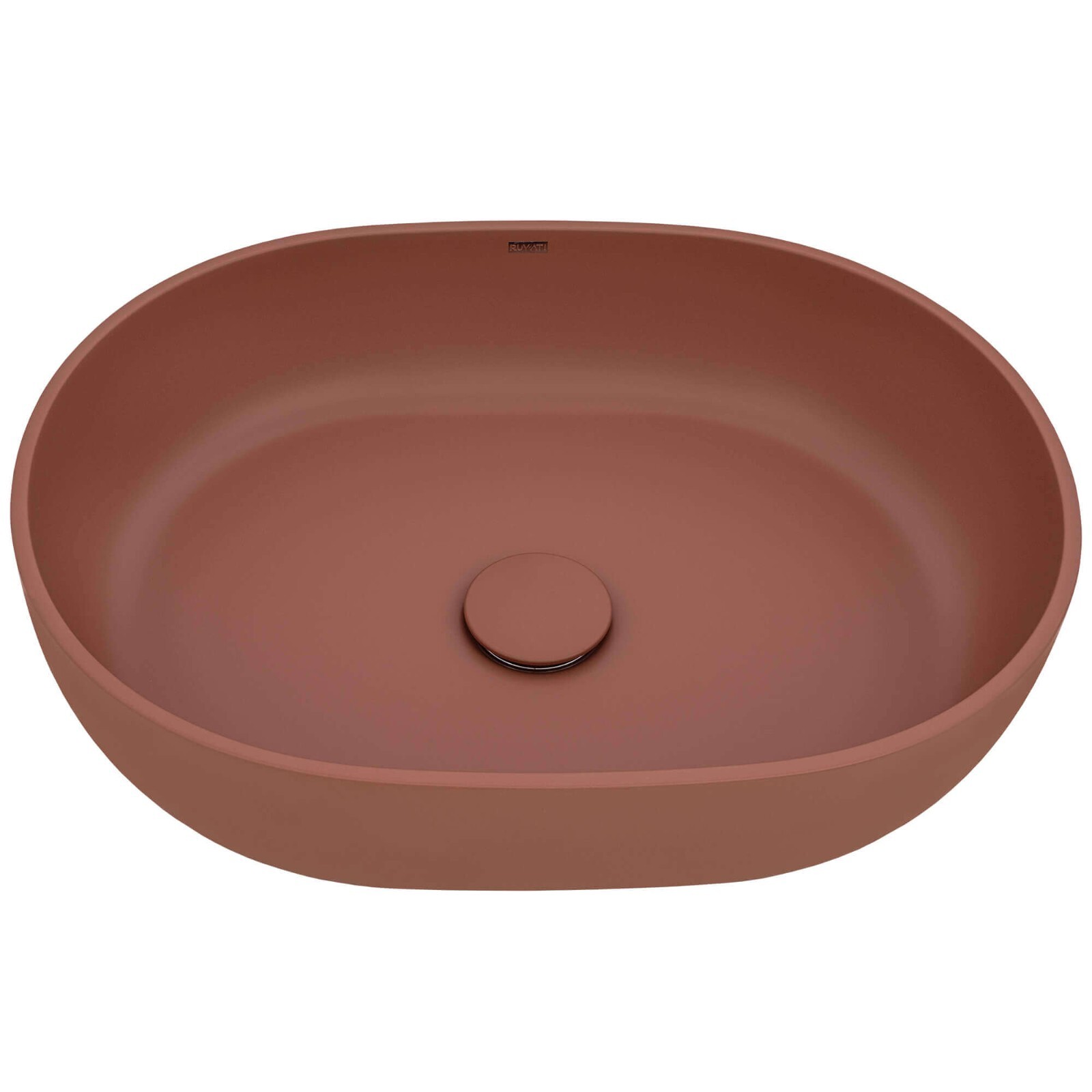 Ruvati 19" Sedona epiStone Solid Surface Modern Bathroom Sink- RVB2119TL REFRB gallery
