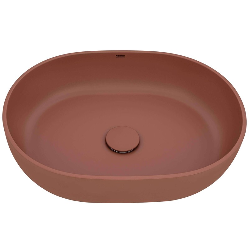 Ruvati 19" Sedona epiStone Solid Surface Modern Bathroom Sink- RVB2119TL REFRB gallery