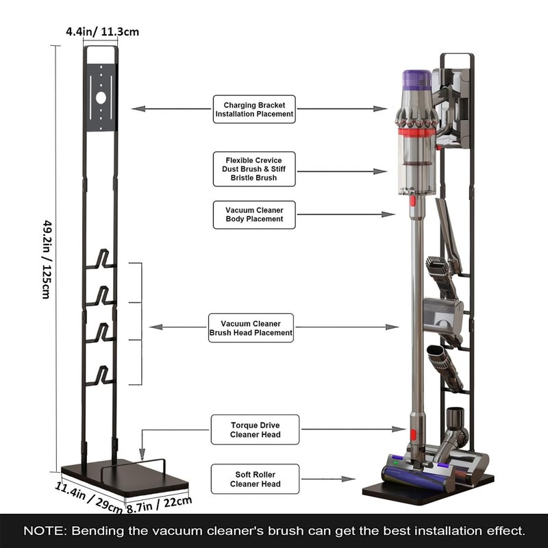 Vacuum Stand, Storage Bracket Stand Holder, Stable Vacuum Stand with Dyson V1... gallery