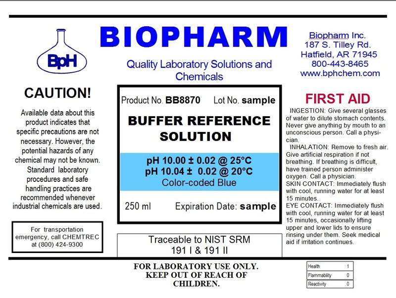 Biopharm pH Calibration Solution (3) 250 mL Bottles pH 7.0, pH 10.0 and Electrod gallery