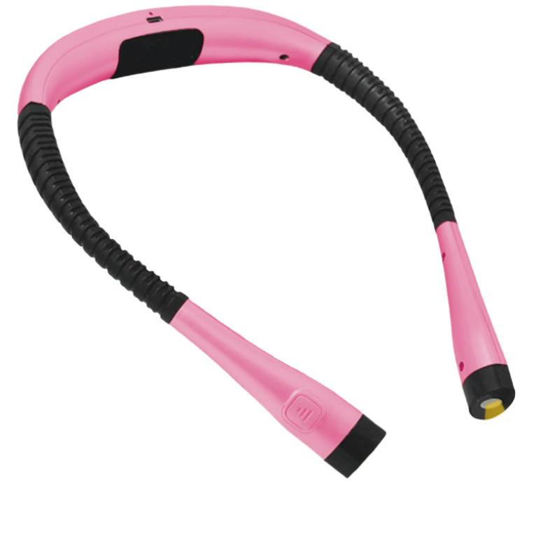 Pink USB Rechargeable LED Neck Light Book Light Reading in Bed Crafting Camping gallery