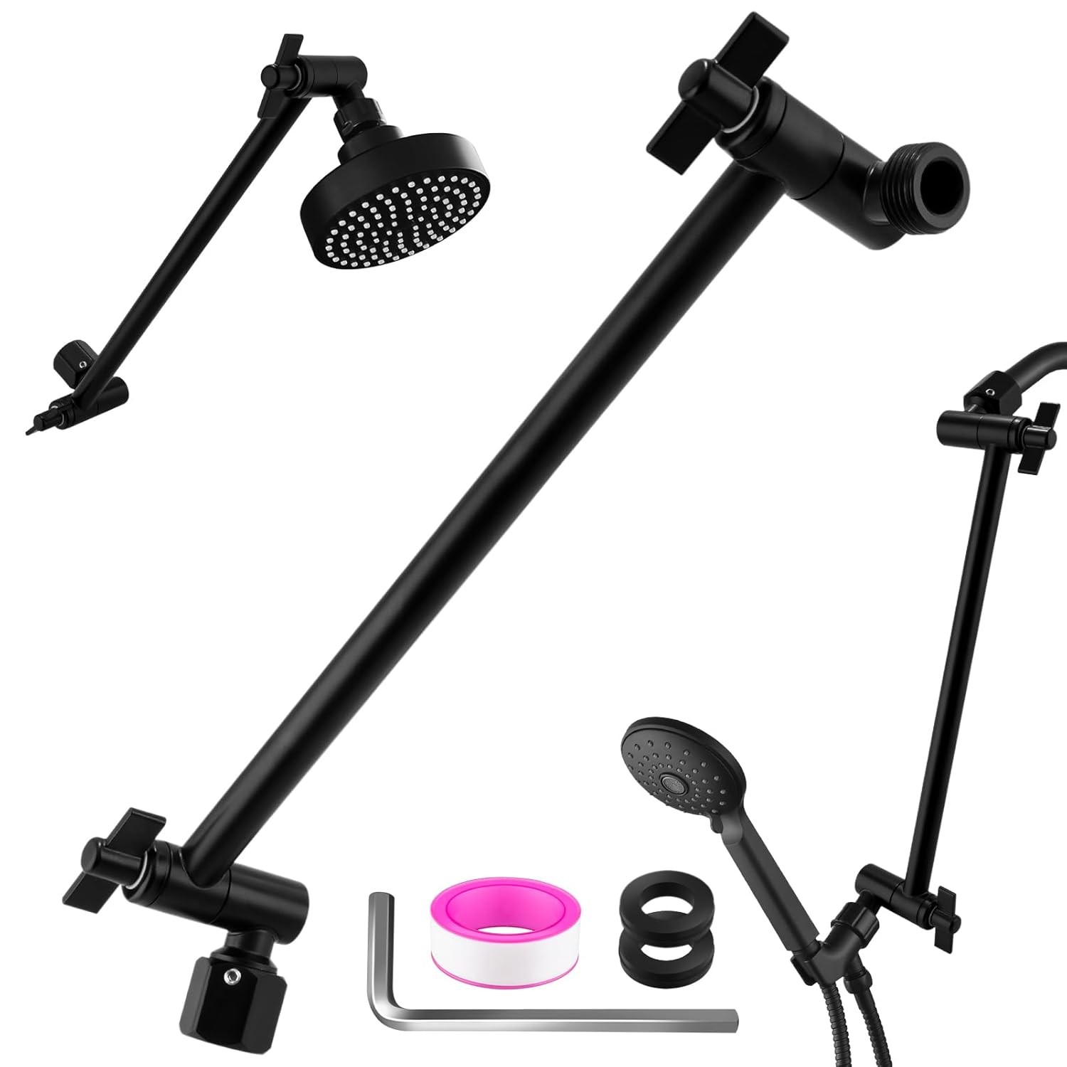 Rain Shower Head Extension 12 Inch Adjustable Rain Shower Head Extension Arm Sta gallery