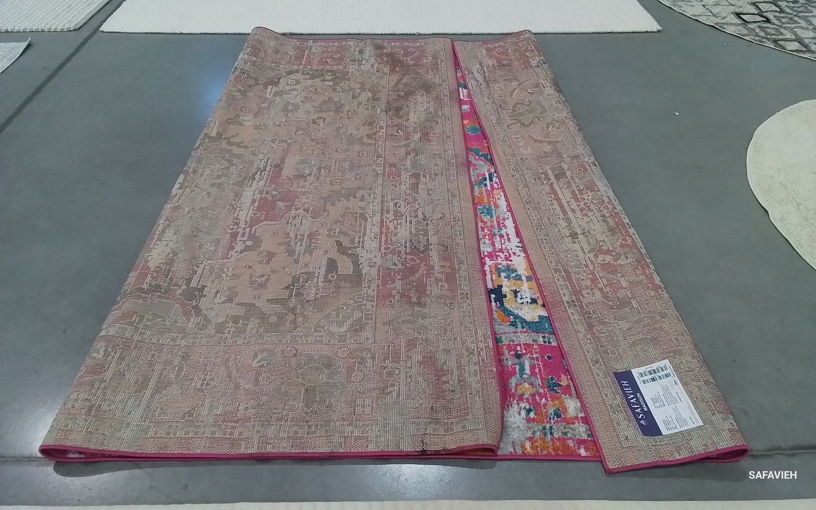 FUCHSIA / GOLD 8'-0" x 10'-0" Back Stain Rug, Reduced Price 1172802591 MAD154R-8 gallery