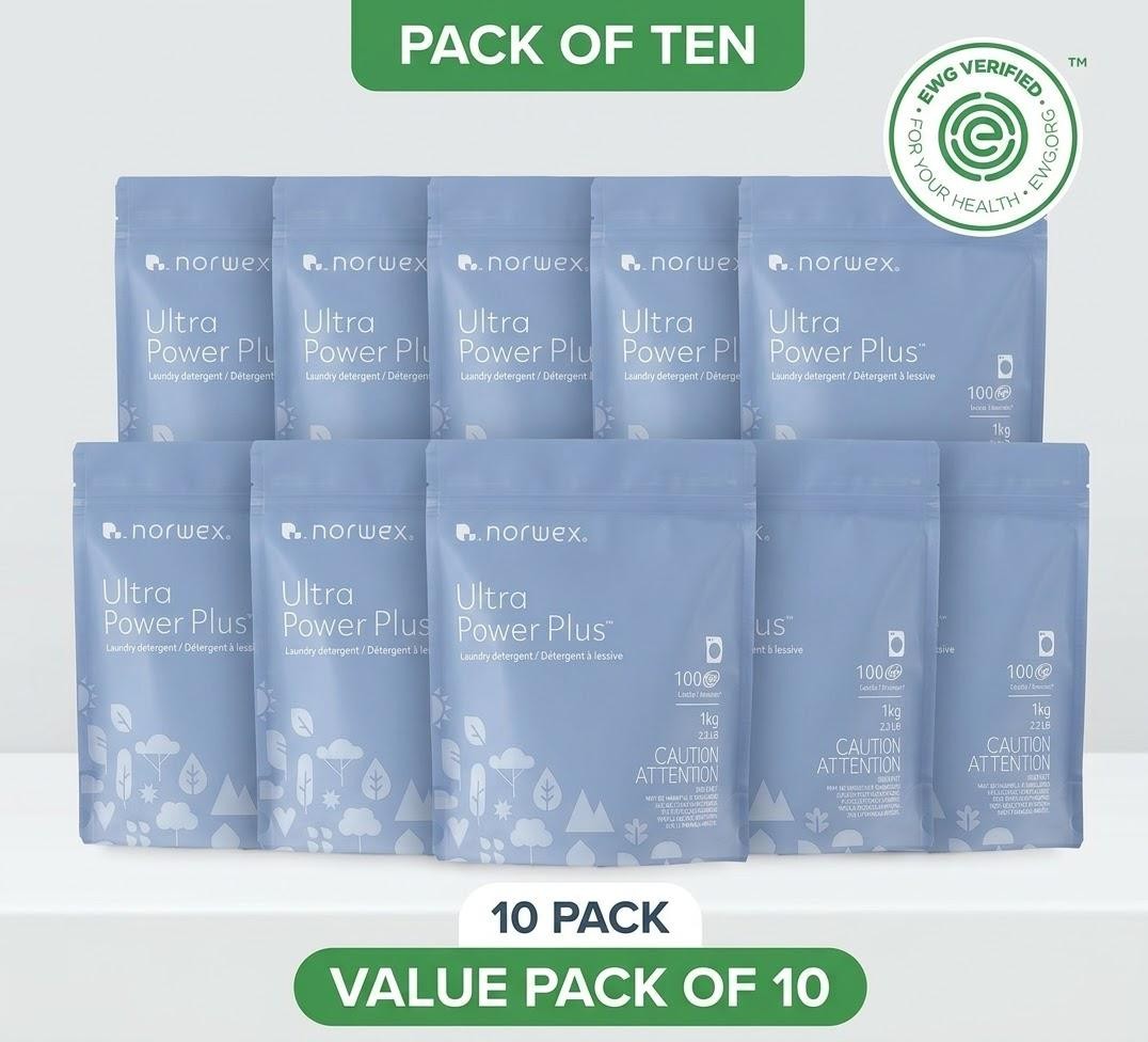 Norwex Ultra Power Plus Laundry Detergent, Pack of 10 - 2.2lb/ea Free Shipping gallery