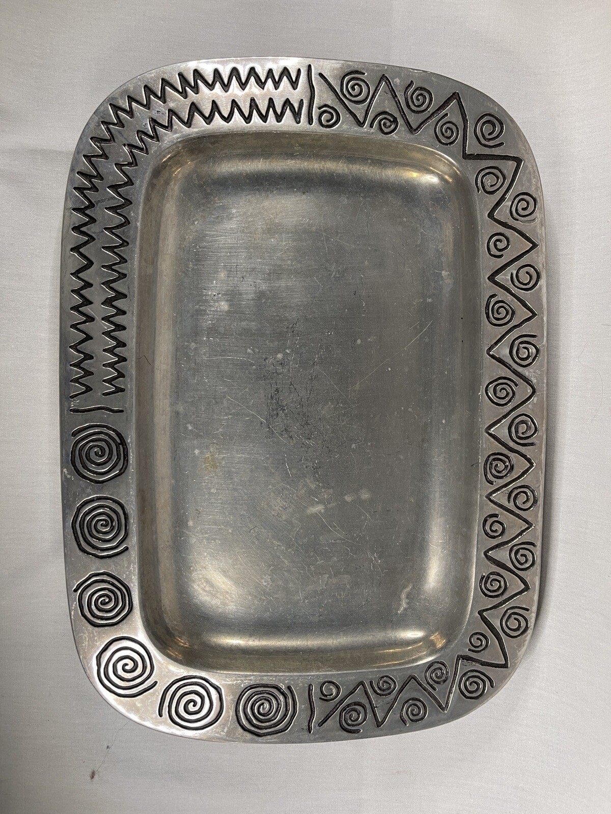Wilton Armetale Pewter Reggae Retangle Platter 14" - 4335 C gallery