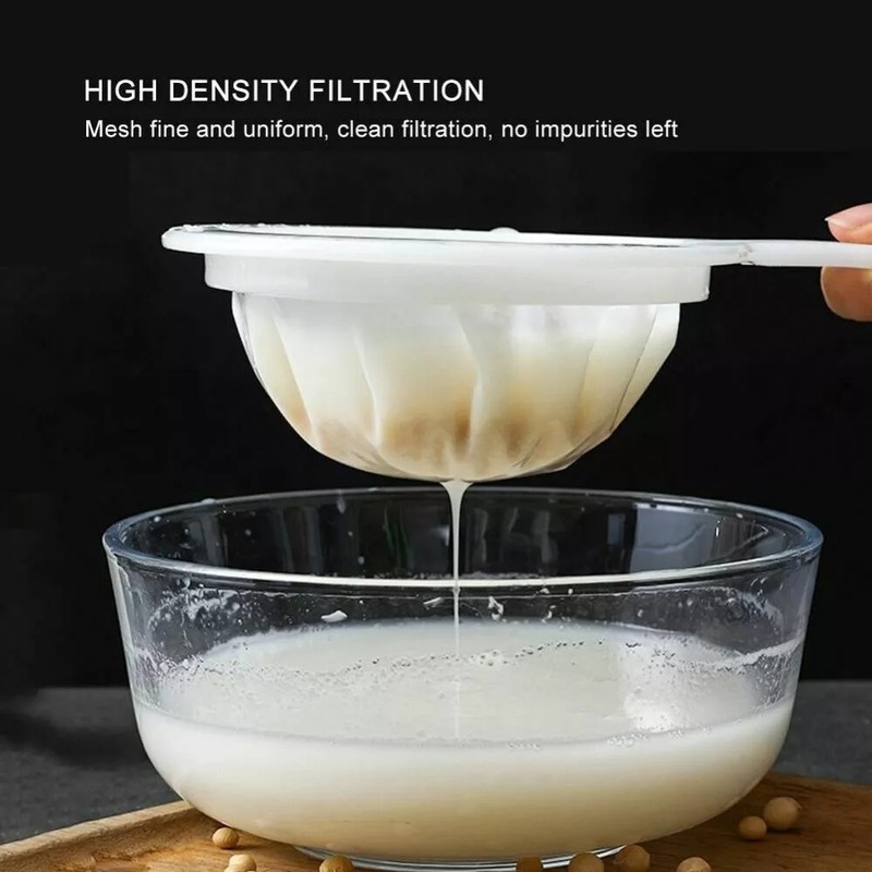 4Pcs Ultra-Fine Nylon Mesh Strainer Soy Milk Coffee Juice 100 Mesh Filter Spoon. gallery
