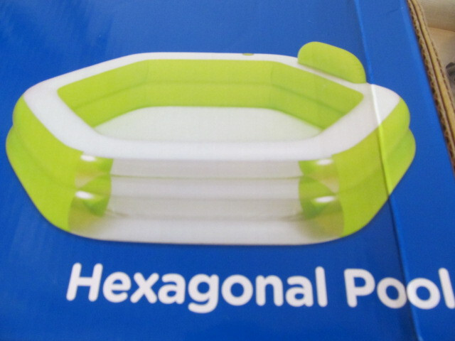 Summer Waves 6 ft Long Hexagonal Pool with See-Through Window, Green gallery