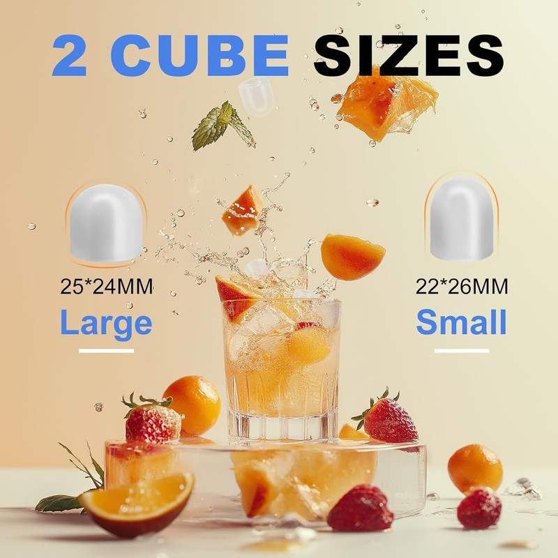 Countertop Ice Maker 9 Bullet Cubes 6 Mins 26lbs/24H Auto-Cleaning gallery