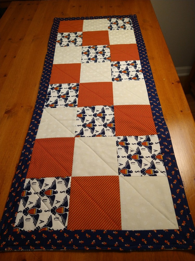 USA 250 th, Eagles Handmade Quilted Table Runner, 36 x 15 inches Free Shipping