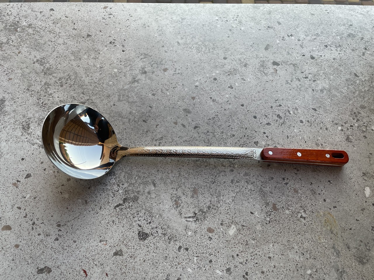 LADLE Kitchen Spoon UZBEK stainless steel 47cm/18,5 in COOKING PLOV gallery