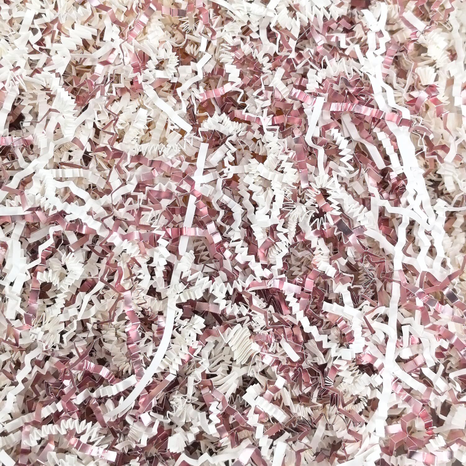1/2 LB Metallic Pink White Crinkle Paper Filler Raffia Grass Easter Birthday gallery