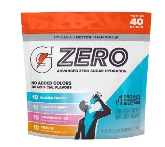 Gatorade G Zero Powder Variety Pack (40pk) Great Price gallery