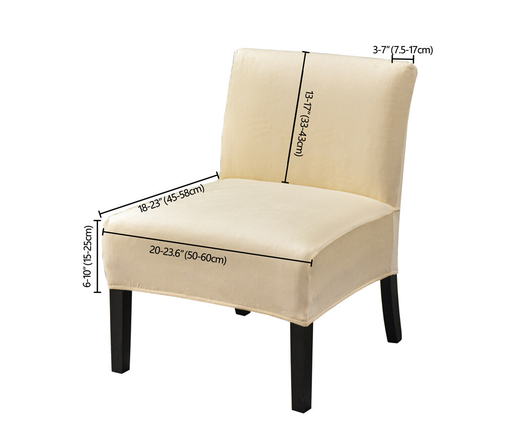 Armless Accent Chair Cover Stretch Slipper Chair Slipcover Protector Home Decor gallery
