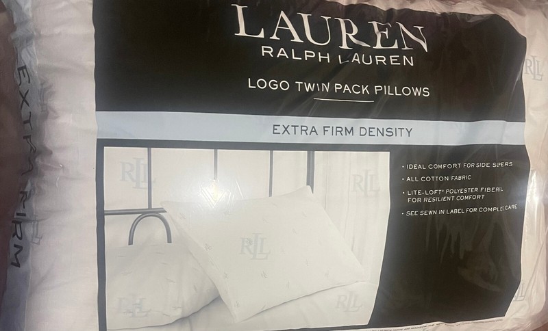 Ralph Lauren Extra Firm Density Jumbo Standard/Queen Pillows, Sets Of 2, 20x28 gallery