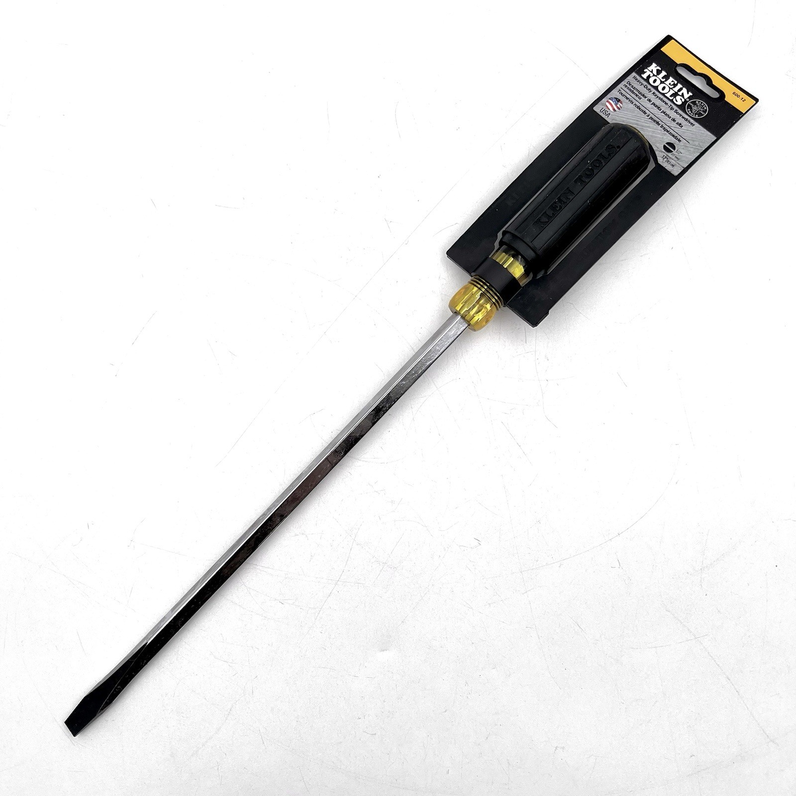 Klein Tools 600-12 12" Heavy-Duty Square-Shank 1/2" Keystone-Tip Screwdriver gallery