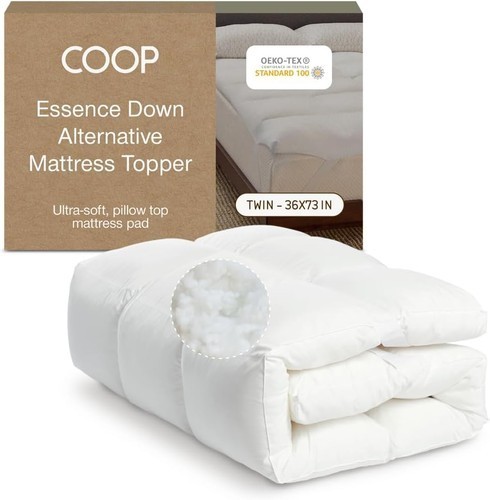 Coop Home Goods Essence Down Alternative Mattress Topper Twin 36x73 FREE SHP gallery