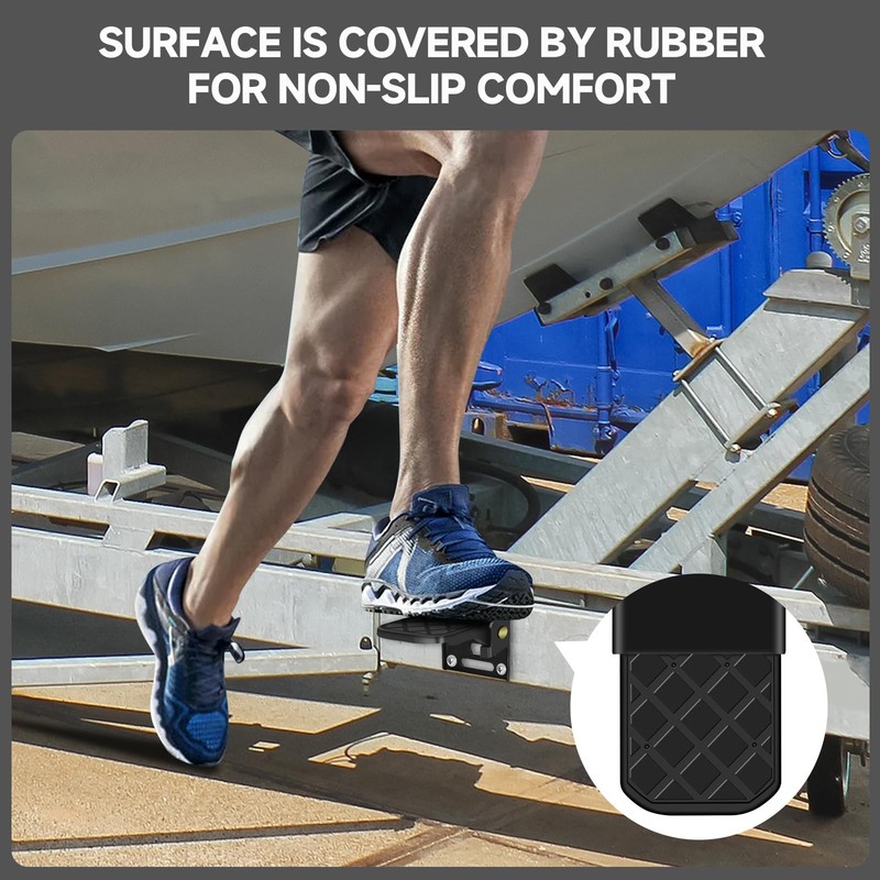 Folding Truck Bed Step, Bumper Steps for Pickup Truck, Tailgate Ladder for RV... gallery