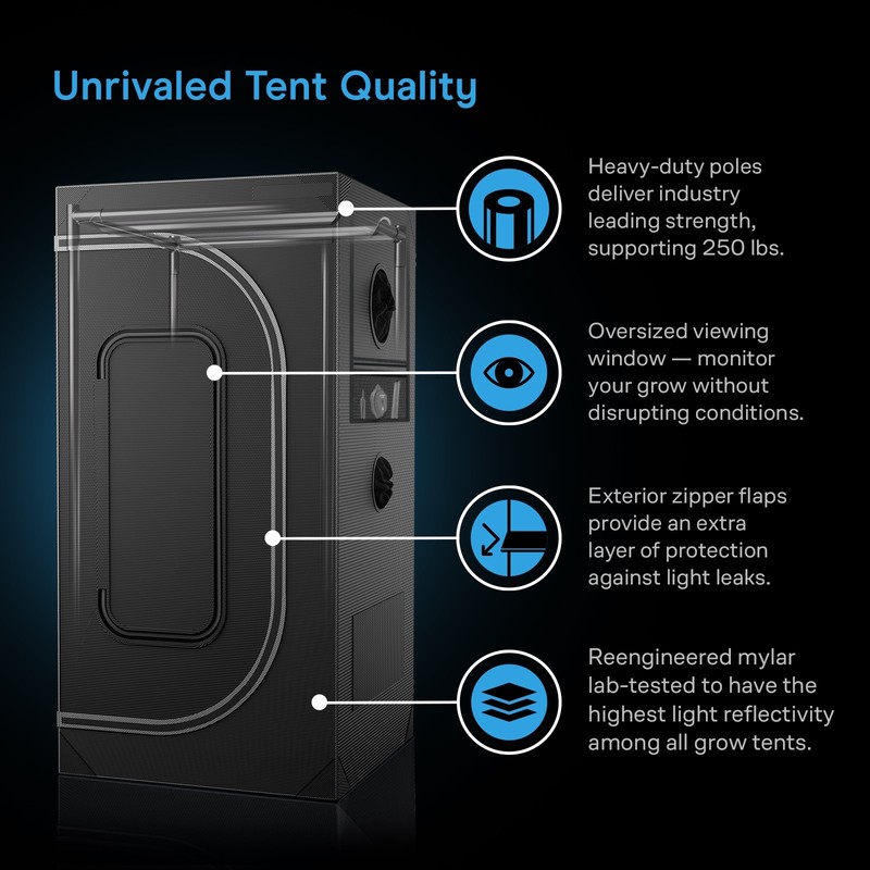 CLOUDLAB 894, Advance Grow Tent 8x4 Hydroponics Indoor Plant Box 96” x 48” x 80” gallery