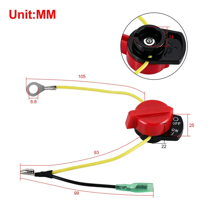 On Off Engine Shut Down Kill Toggle Switch Fits Honda GX120 GX140 GX160 GX200 gallery