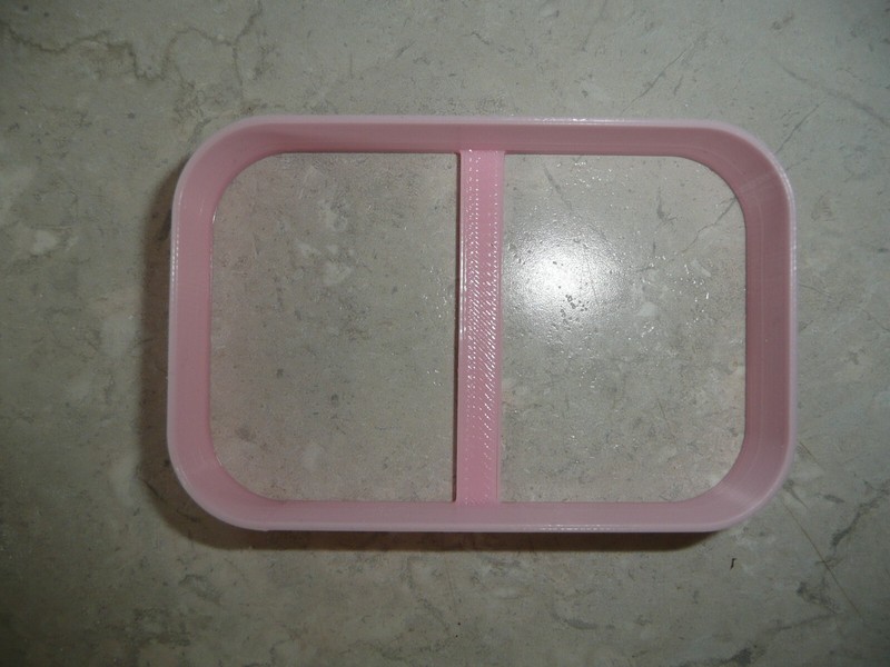CURVED RECTANGLE FRAME SHAPE COOKIE CUTTER MADE IN USA PR5156 gallery