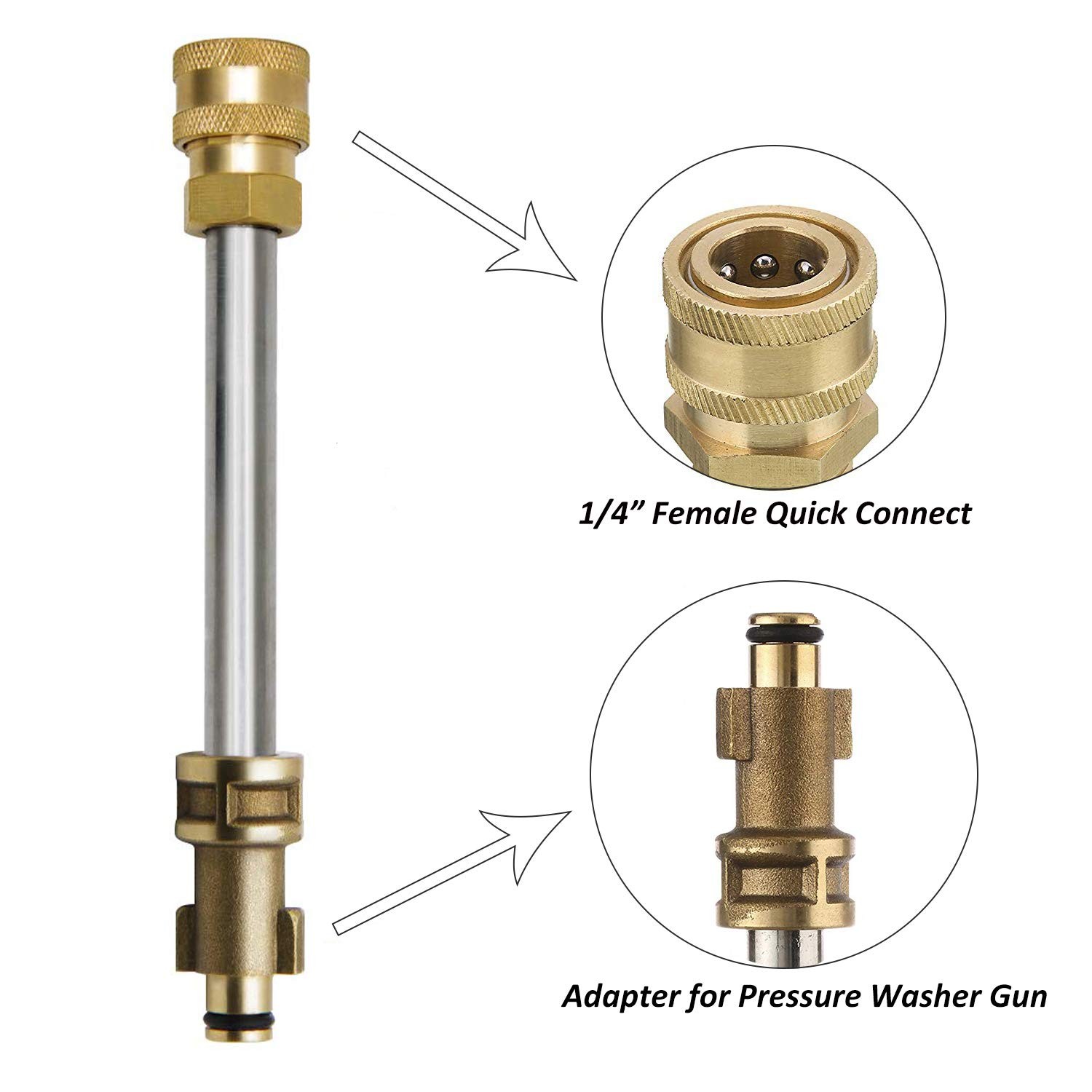 Pressure Washer Gun Adapter 1/4 Quick Connector Wand Fits Portland 1750 gallery