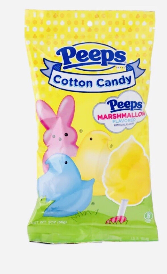 Peeps Marshmallow Flavored Cotton Candy:20Z/56gm. Easter-Brand New See Below