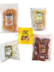 5 Pack Trader Joe’s Dried Fruit Mango, Banana, Orange, Passion Fruit, Coconut