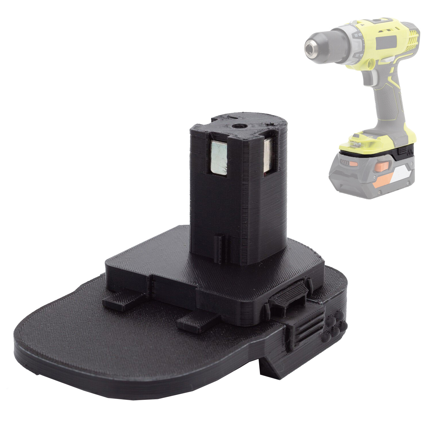 Adapter For Ridgid 18V Li-ion Battery To For Ryobi 18v Power Tools(Adapter Only) gallery