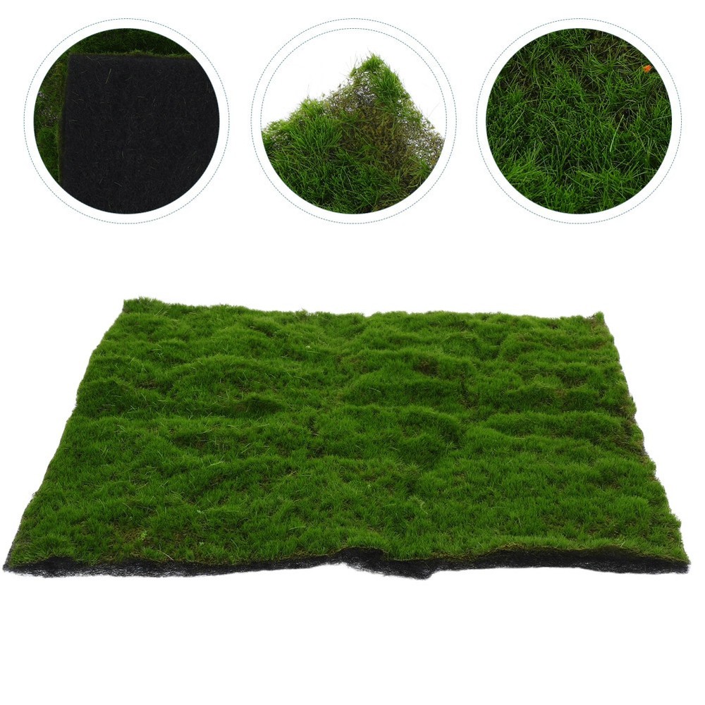 Artificial Moss Turf for Decoration Green Fake Grass Mat Soft and Realistic Look