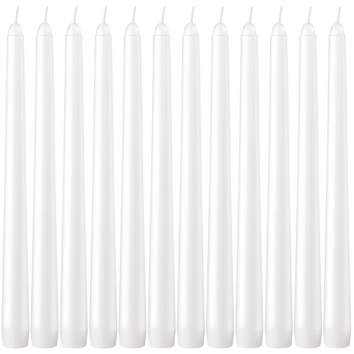 Dripless Taper Candles - Unscented White Candles Bulk Candle Sticks Long Burning gallery