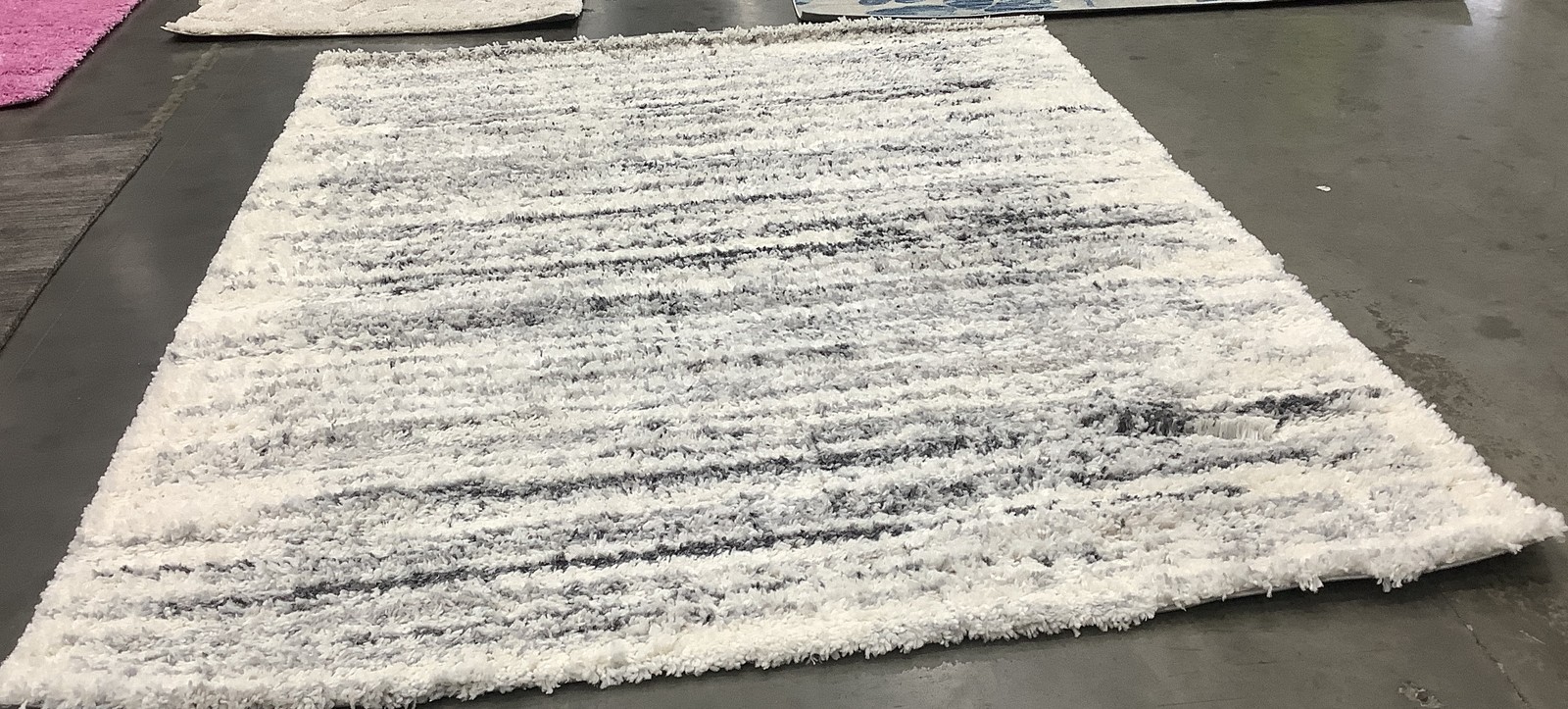 IVORY / GREY 6'-7" x 9'-0" Back Stain Rug, Reduced Price 1172685092 FNT850A-6 gallery