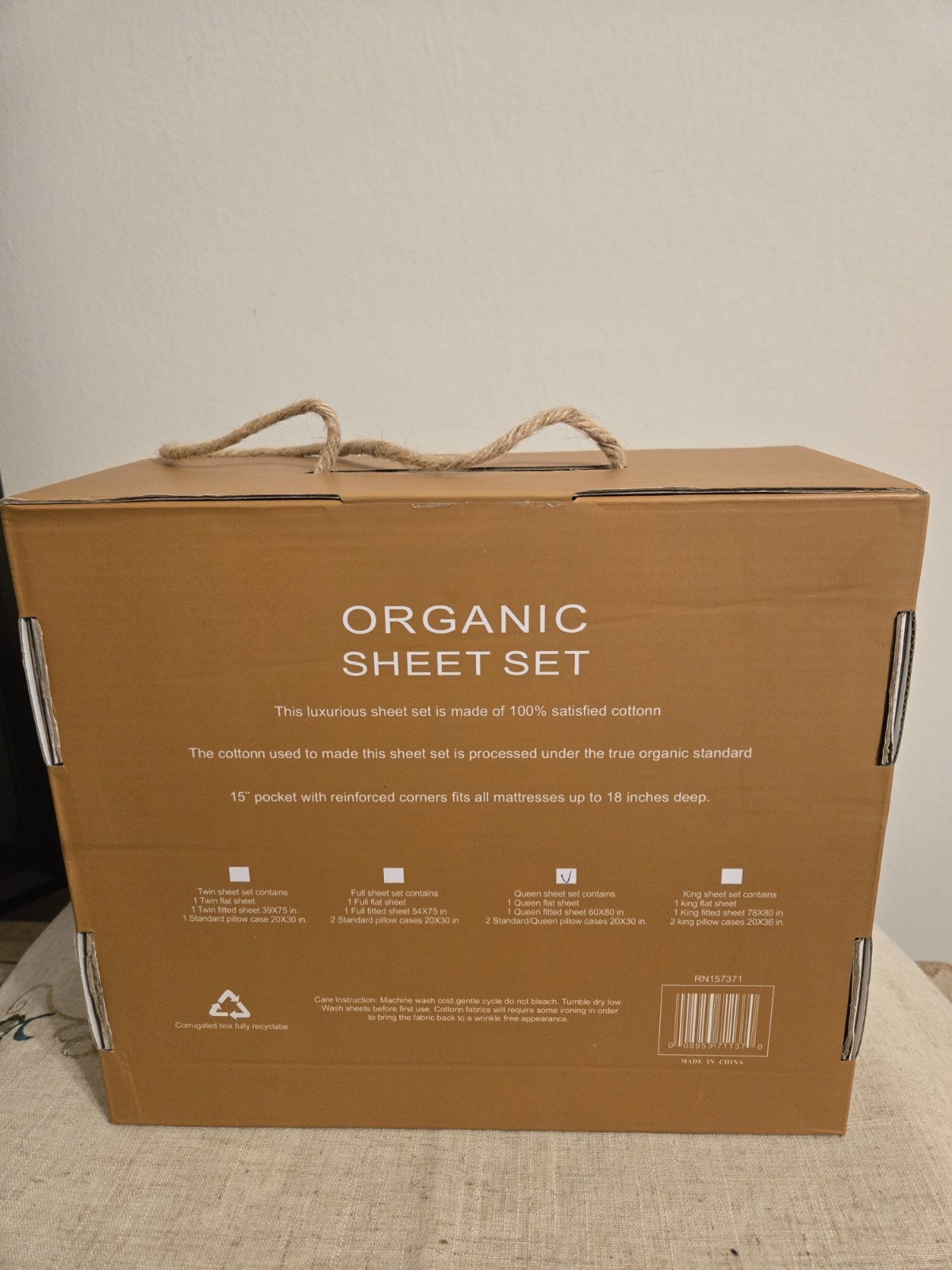 Tree organic Four Piece 2000 Thread Count queen Sheet Set gallery