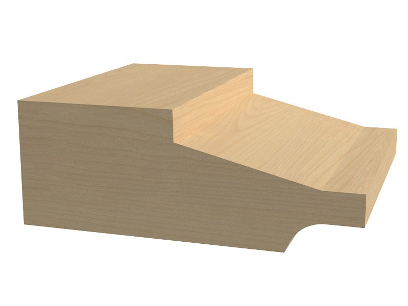 3-1/8" Bevel Raised Panel with Back Cutter Router Bit 1/2" Shank - Yonico 12149 gallery