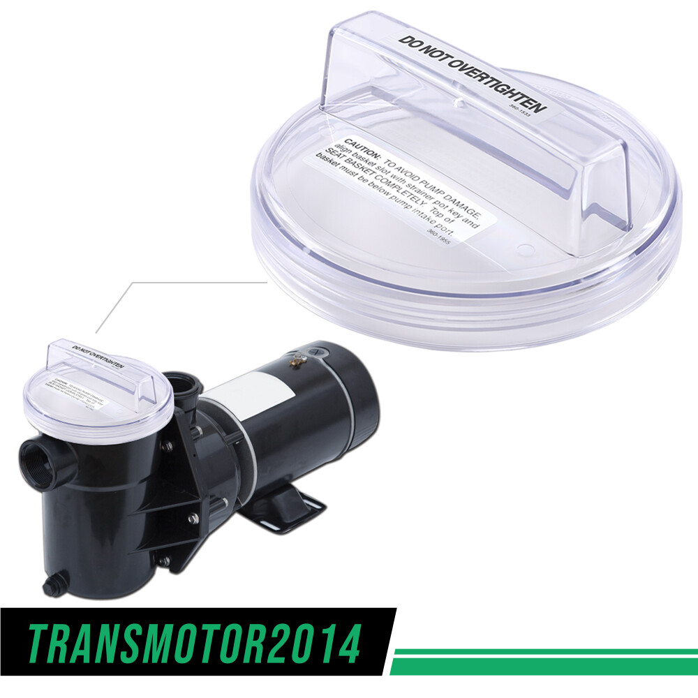 Fit For Lomart Embassy/use Pool Pump Strainer Clear Cover Lid Replacement gallery