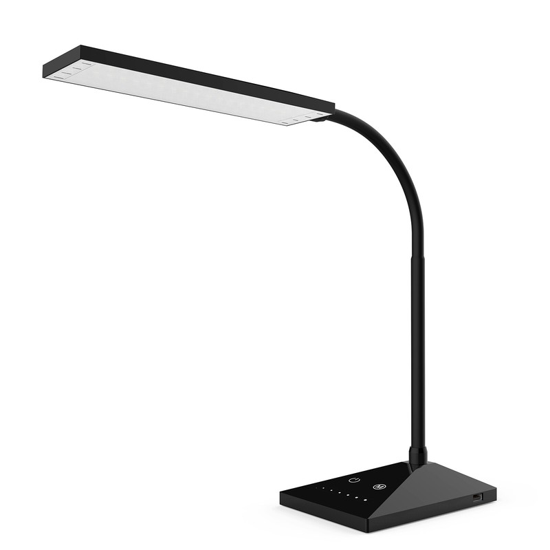 12W 7 LED Touch Sensor Flexible Dimmable Desk Table Lamp Read Light School Lamp gallery