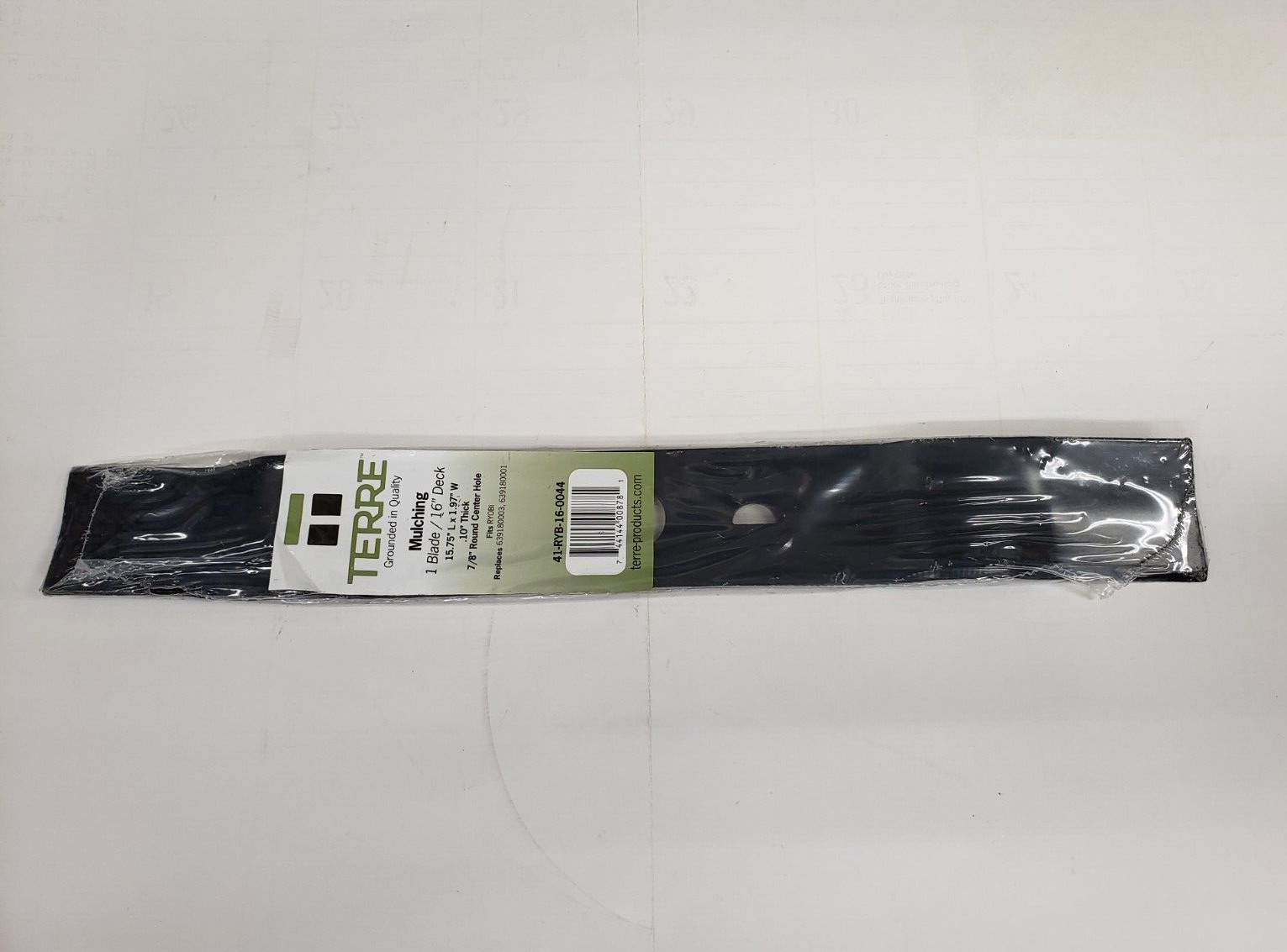 Qty/1 16" Terre 41-RYB-16-0044 Replacement Mulching Blade 40-Volt Lawn Mower gallery