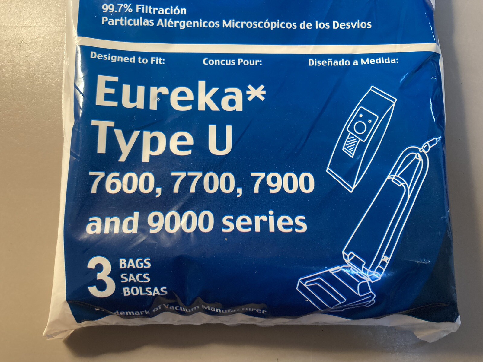 Eureka Vacuum Bags Micro Filtration Type U 99.7% Filtration Enviro Care NEW gallery