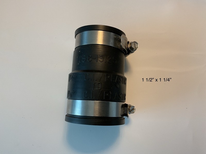 5 Flexible PVC Rubber Coupling Connectors w/ Stainless Steel Clamps gallery
