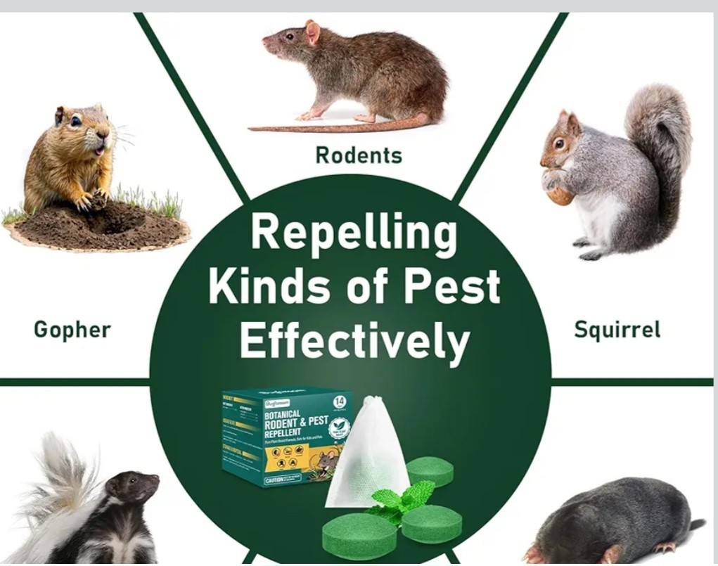 Botanical Natural Rodent Pest Repellent Indoor/Outdoor Safe For Pet Human 28 Ct gallery