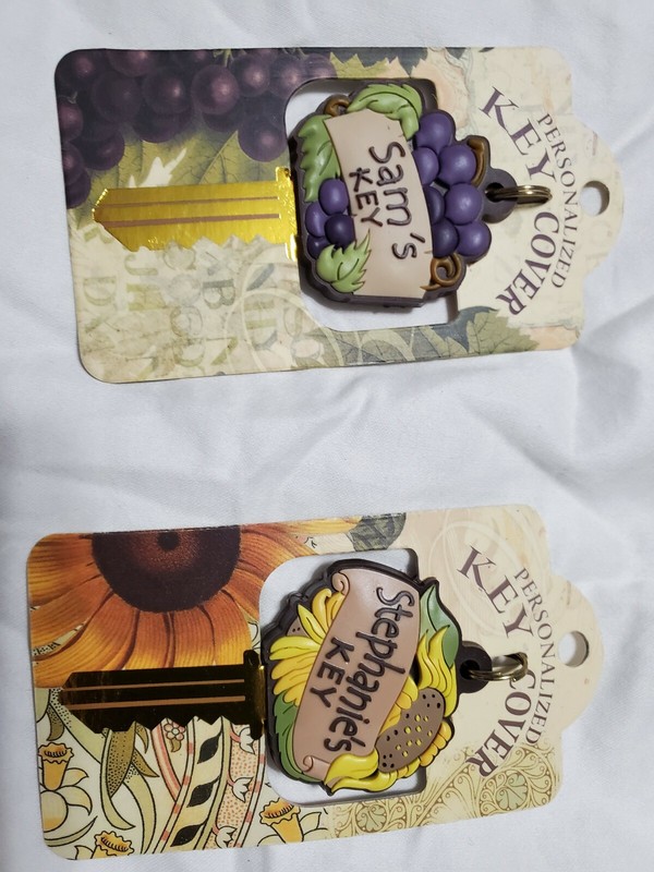 PERSONALIZED KEY COVERS NAMES THAT START WITH K & S & R gallery