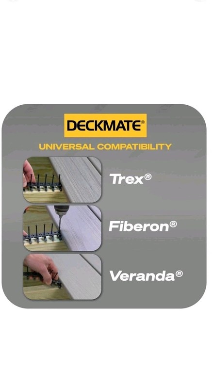 DECKMATE 360-Pack 200 sq ft. Black Collated Hidden Deck Fasteners Grooved Decks gallery