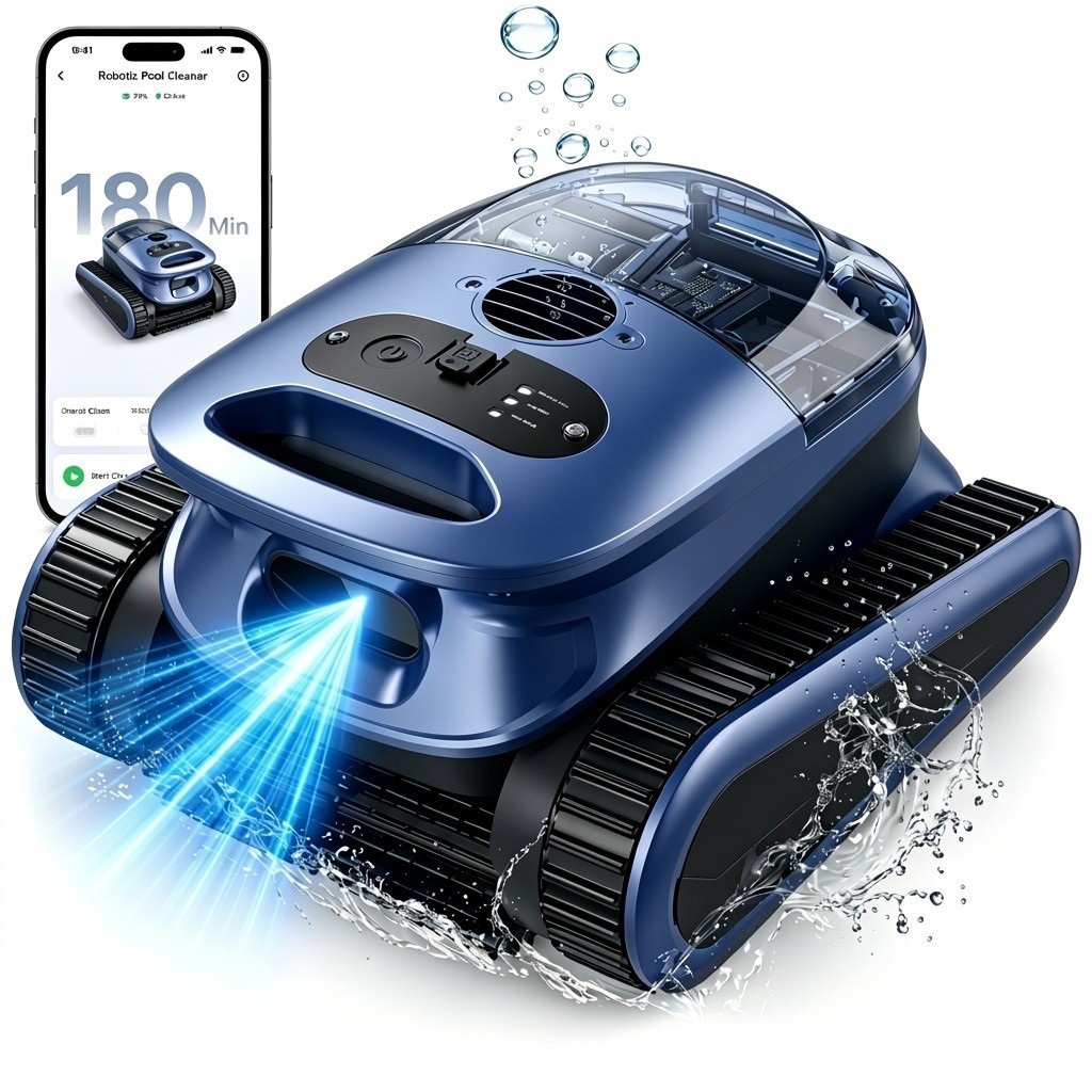 2026 SAT 30 Cordless Robotic Pool Vacuum Cleaner Wall-Climbing & Waterline Clean gallery