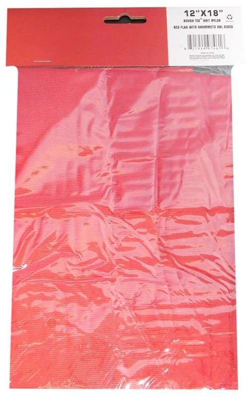 12x18 Red Plain Solid Color Double Sided Rough Tex Knit Nylon 12"x18" Flag Grmts gallery