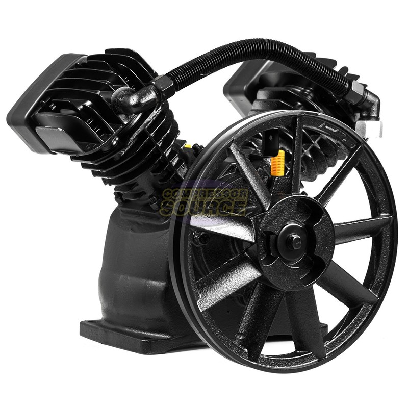3 HP Replacement Air Compressor Pump Single Stage 2 Cylinder 12.7 CFM V Style gallery
