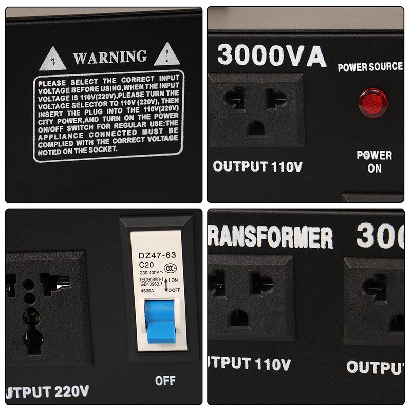 3000W Converter Voltage Transformer Step Up/Down 110-120V to 220-240V New gallery