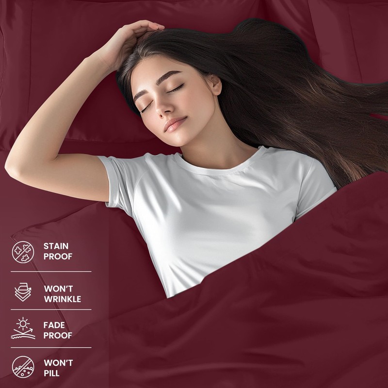 Utopia Bedding Full Sheet Set – 4 Piece Bed Sheets for Full Size Bed, Soft an... gallery
